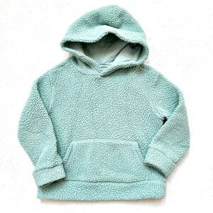 GAP Cozy Kids’ Sherpa Hoodie - Mint Green Size S